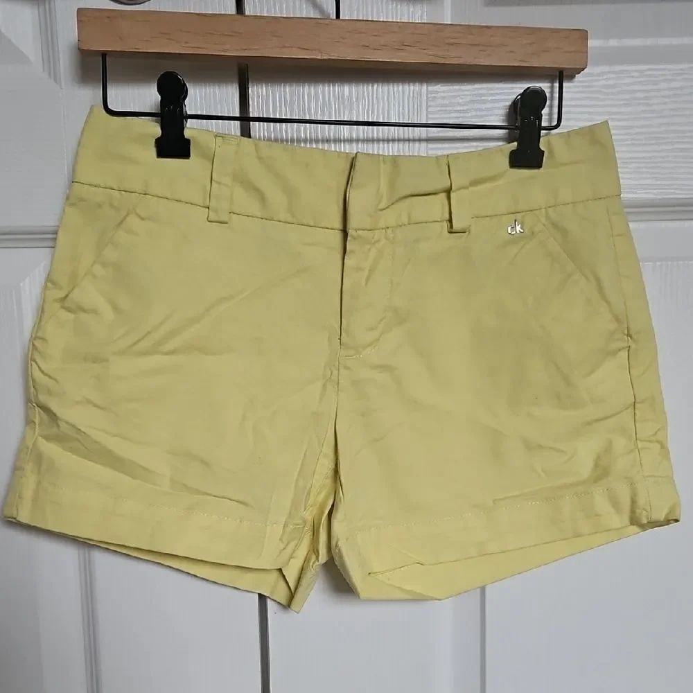 Calvin Klein Women's Yellow Shorts